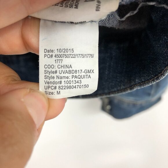 Vintage America Button Up classic  blue Denim Jacket size M - Picture 8 of 14